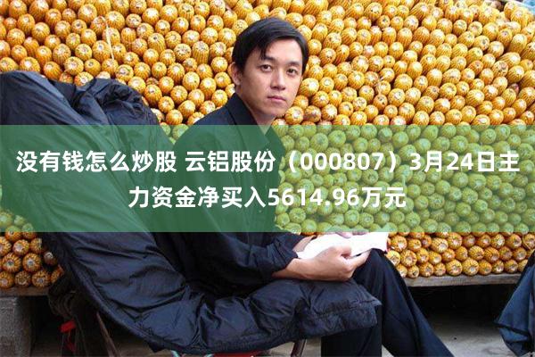 没有钱怎么炒股 云铝股份（000807）3月24日主力资金净买入5614.96万元